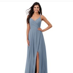 Azazie thana bridesmaid dress! Color dusty blue